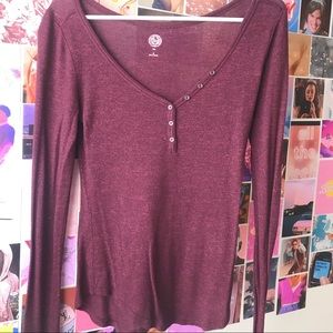 Maroon Fitted Sweater